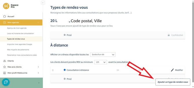 Type de rendez-vous 3