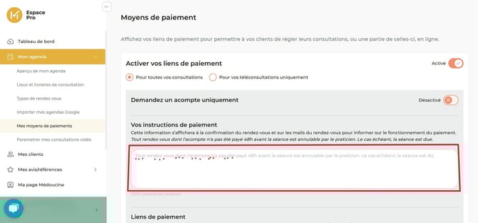 lien de paiement 5