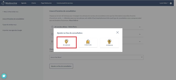 lieu de consultation cabinet